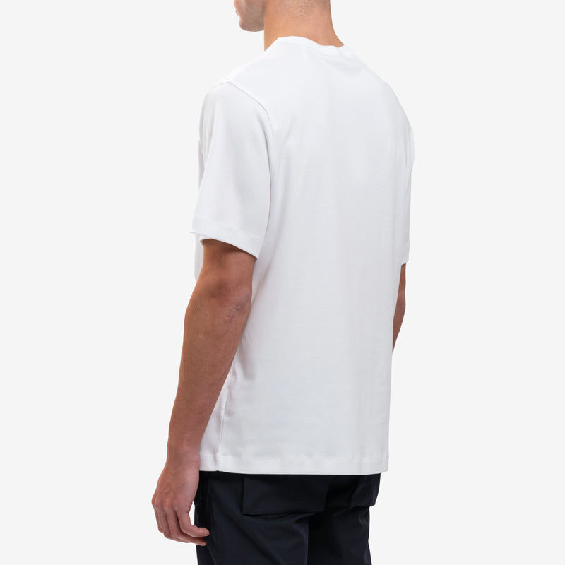 Helmut Lang - Tonal Logo Heavy Cotton Tee in White