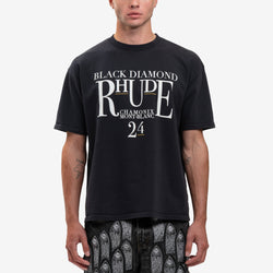 Rhude - Black Diamond Tee in Vintage Black