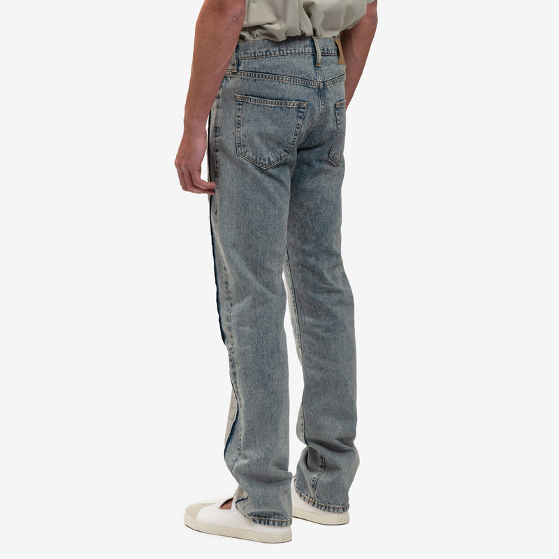 MM6 - Two Tone Wash Jeans in Light Blue