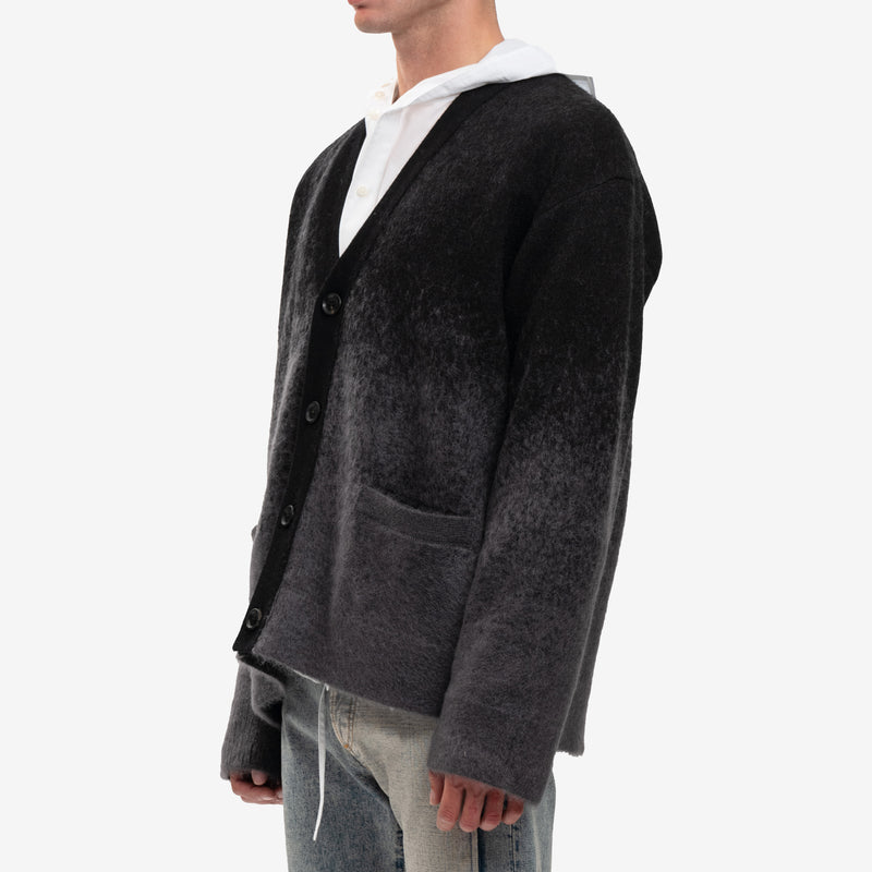 Juun.J - Mohair Gradation Cardigan in Ash