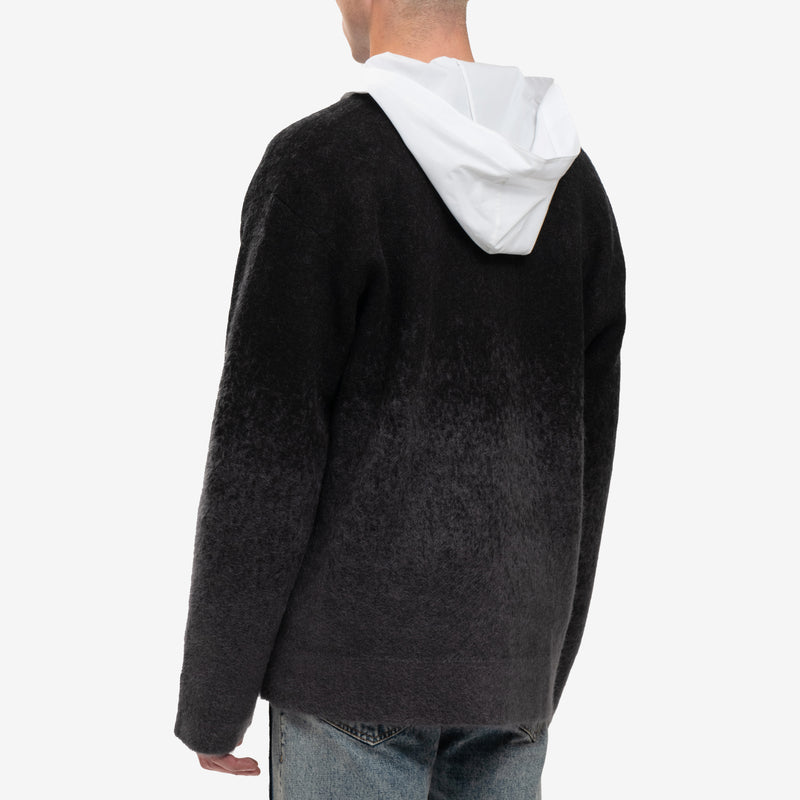 Juun.J - Mohair Gradation Cardigan in Ash