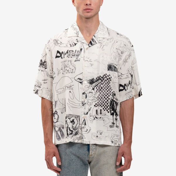 Dom Rebel - Silly Camp Collar Shirt in Dust
