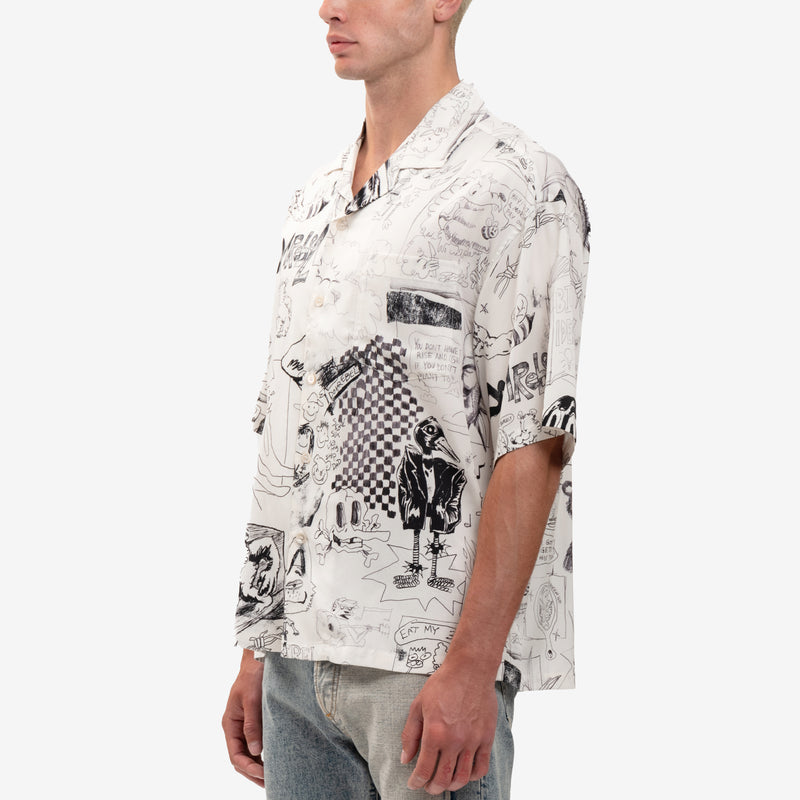 Dom Rebel - Silly Camp Collar Shirt in Dust