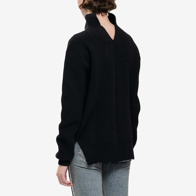 Rick Owens - Fisherman Tabard Sweater in Black