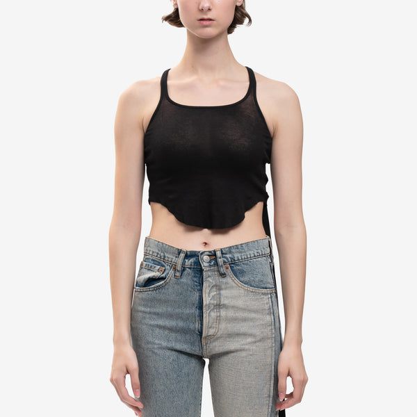 Womens Basic Cropped Tank Top