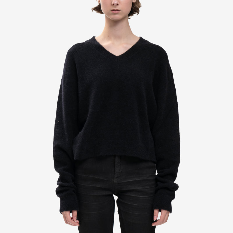 Rick Owens - Tommy V-Neck Sweater in Black