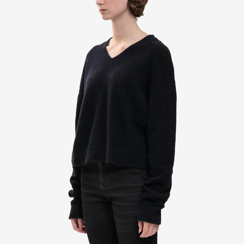 Rick Owens - Tommy V-Neck Sweater in Black