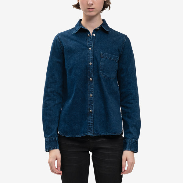 Womans CH Denim Shirt with Loose Ends