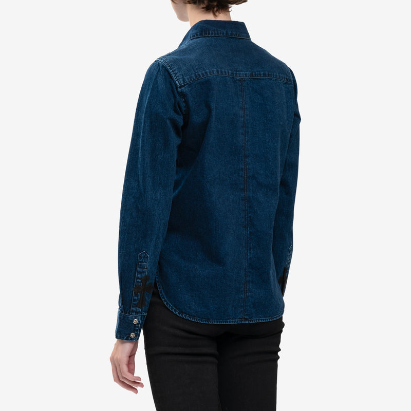 Womans CH Denim Shirt with Loose Ends