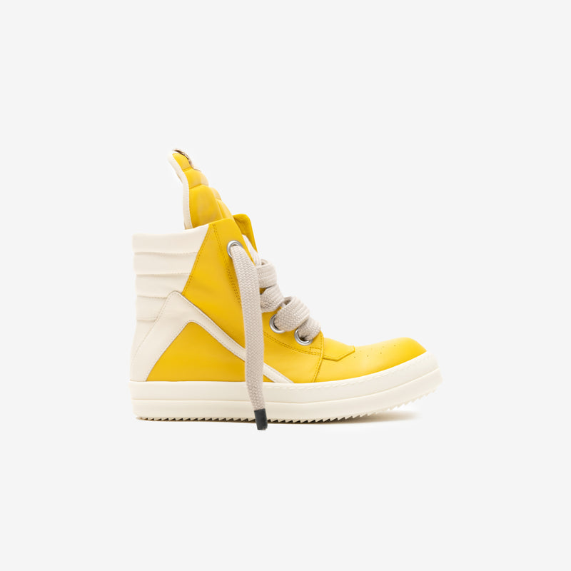 Rick Owens - Geobasket Jumbolace Sneakers in Lemon