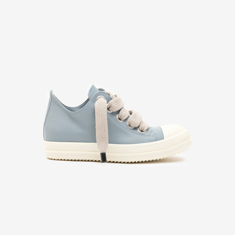 Rick Owens - Low-Top Jumbolace Leather Sneakers in Pale Blue