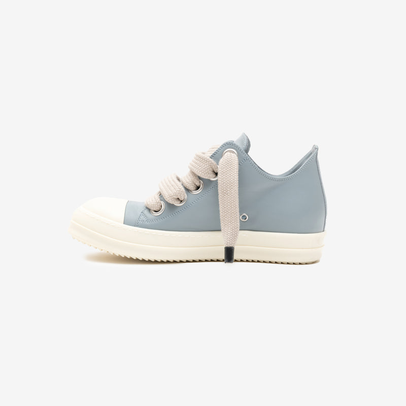 Rick Owens - Low-Top Jumbolace Leather Sneakers in Pale Blue