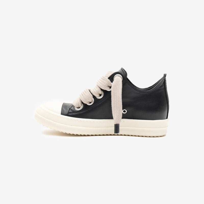 Rick Owens - Ladies Low-Top Jumbolace Sneakers in Black