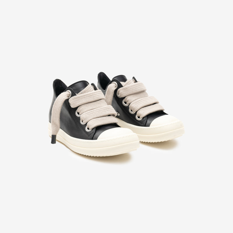 Rick Owens - Ladies Low-Top Jumbolace Sneakers in Black