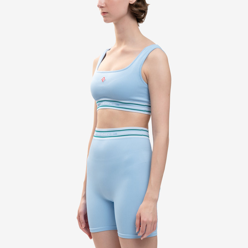 Casablanca - Ladies Seamless Top in Pale Blue