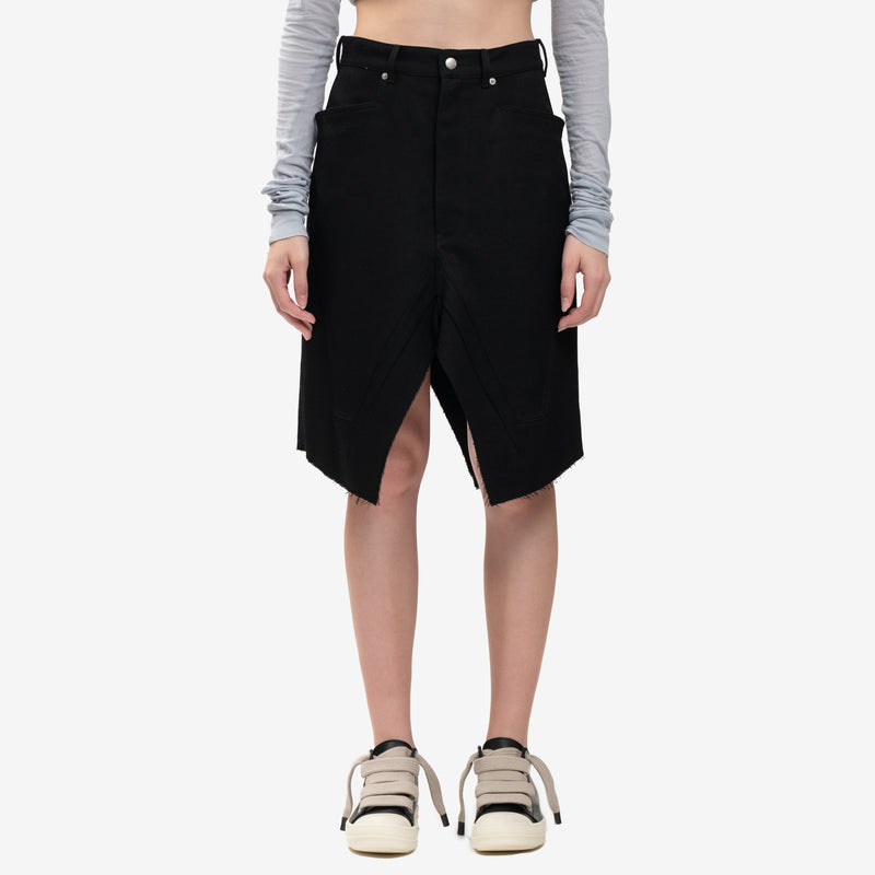 Rick Owens - Ladies Slivered Skirt in Black