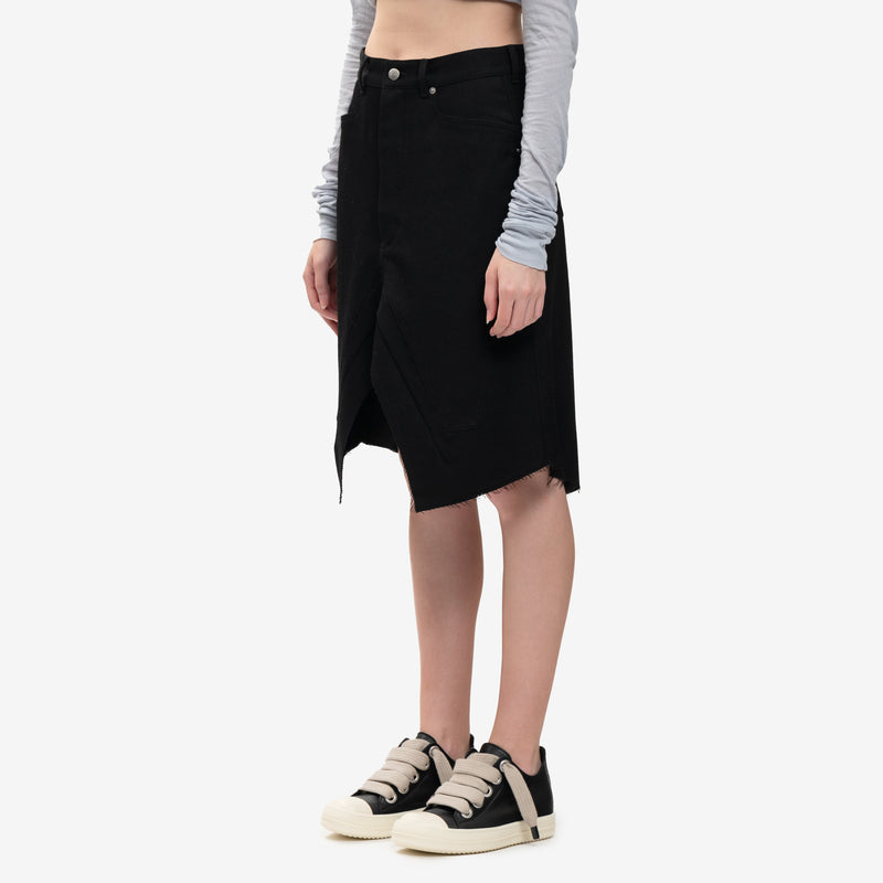 Rick Owens - Ladies Slivered Skirt in Black