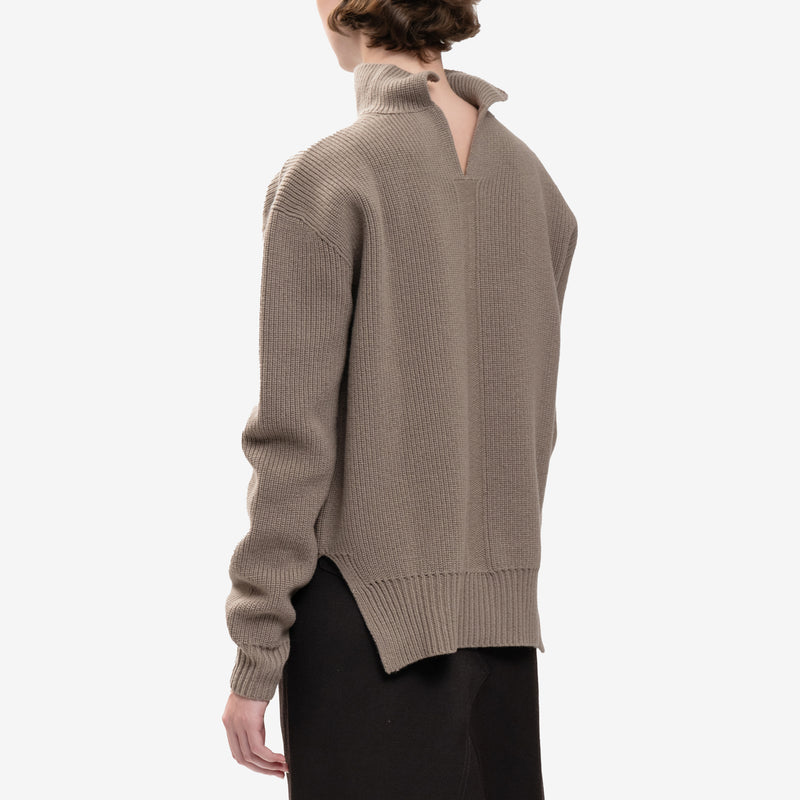 Rick Owens - Ladies Fisherman Tabard Sweater in Dust