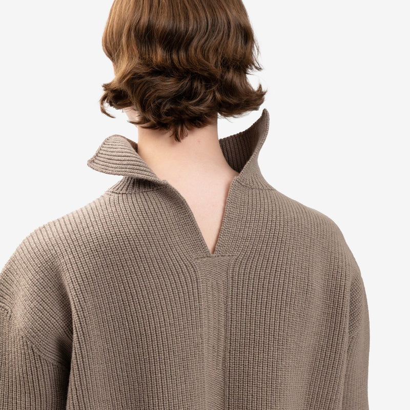 Rick Owens - Ladies Fisherman Tabard Sweater in Dust