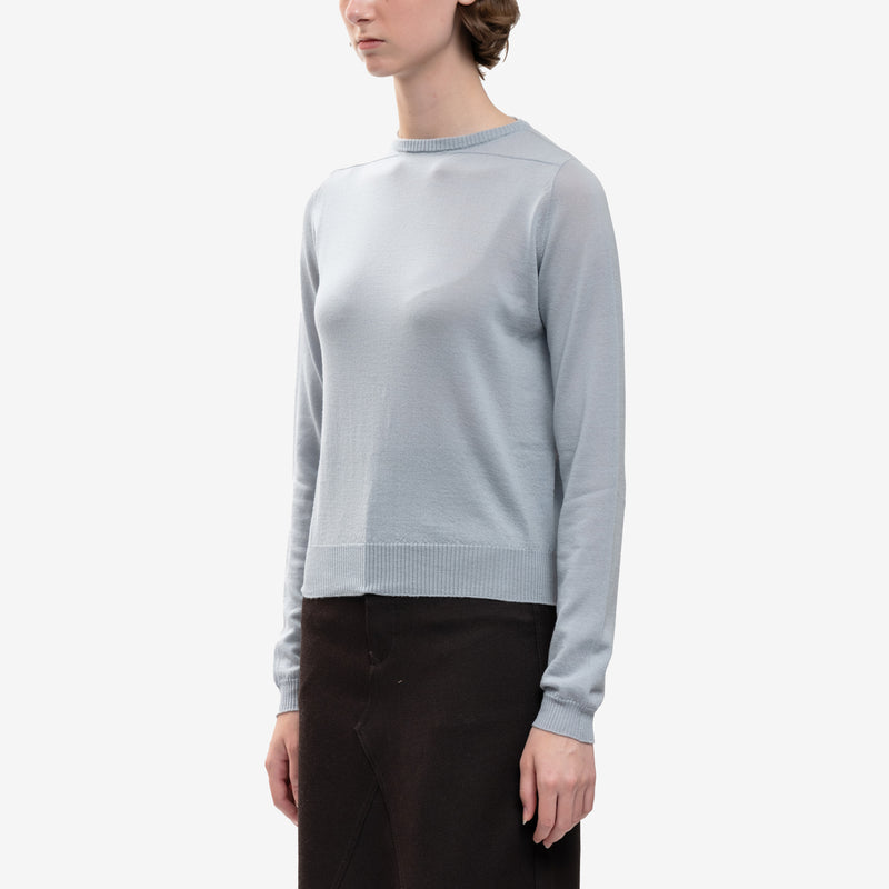 Rick Owens - Ladies Biker Level Sweater in Pale Blue