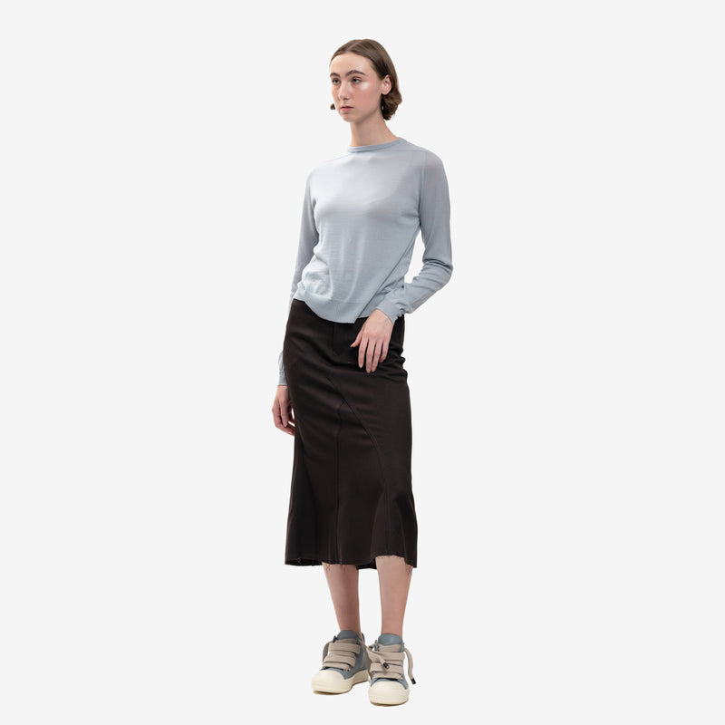 Rick Owens - Ladies Biker Level Sweater in Pale Blue