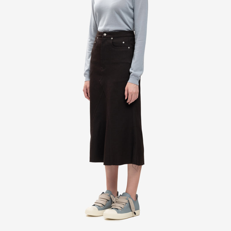 Rick Owens - Ladies Godet Skirt in Dark Dust