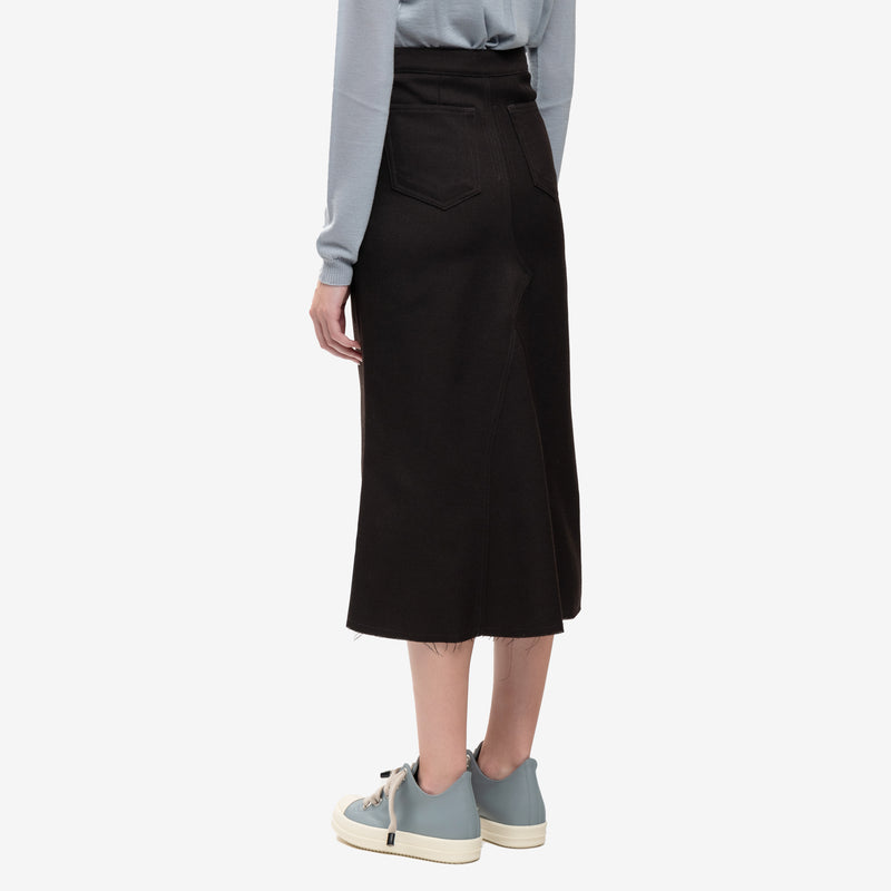 Rick Owens - Ladies Godet Skirt in Dark Dust