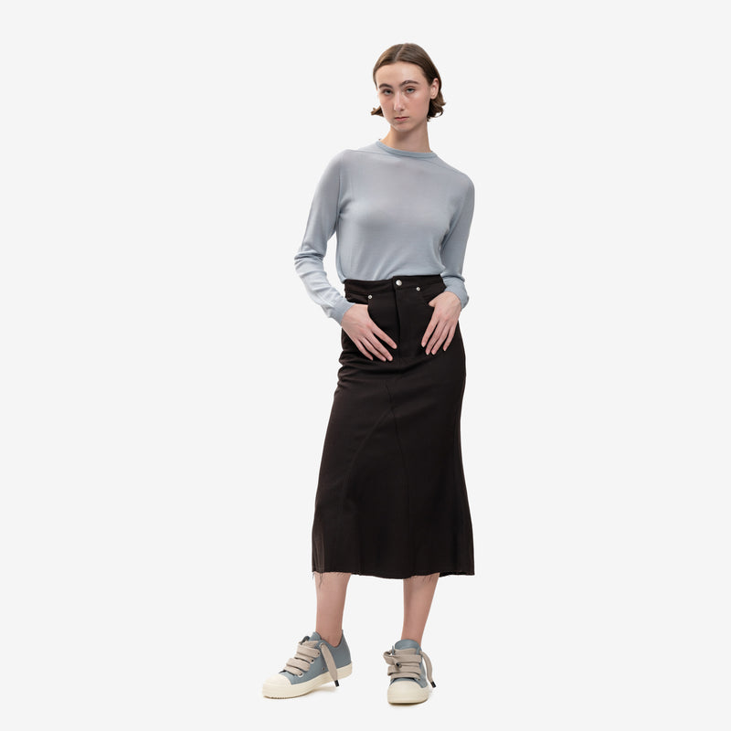 Rick Owens - Ladies Godet Skirt in Dark Dust