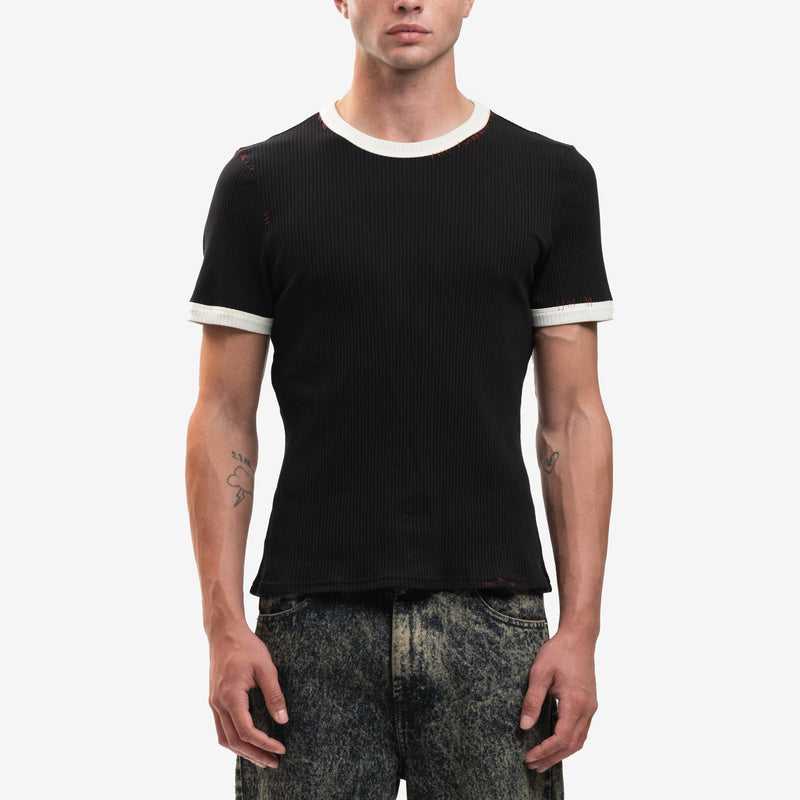 Ribbed Ringer T-Shirt