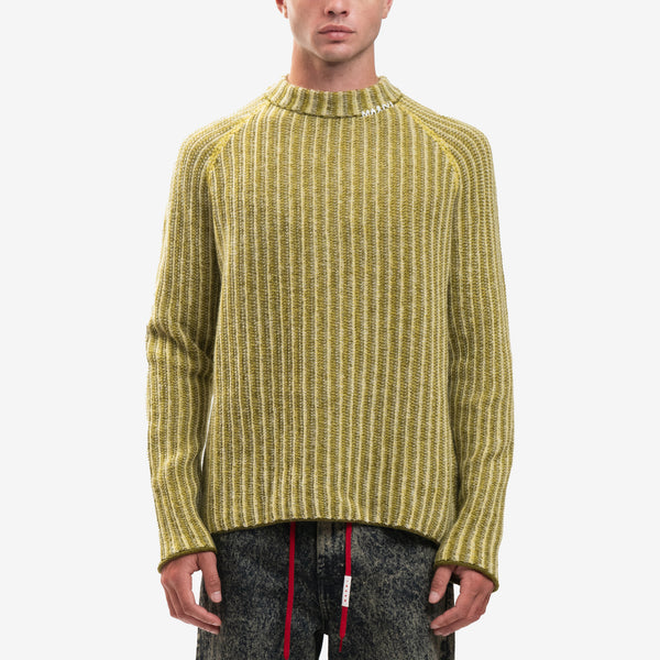 Men MARNI Sweater Degrade Stripes Sweater in Citronelle