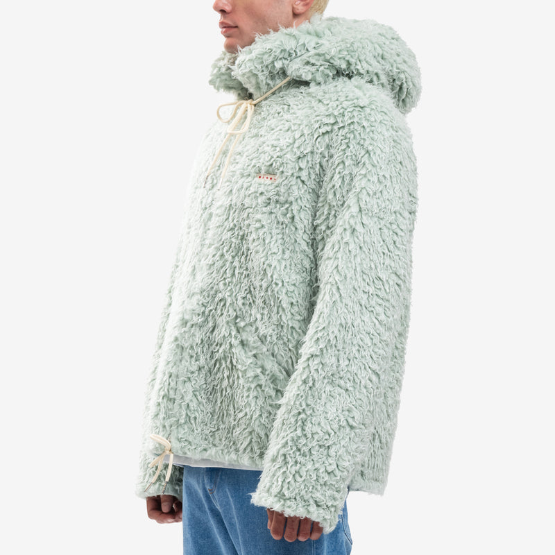 Shaggy Faux Fur Zip Hoody