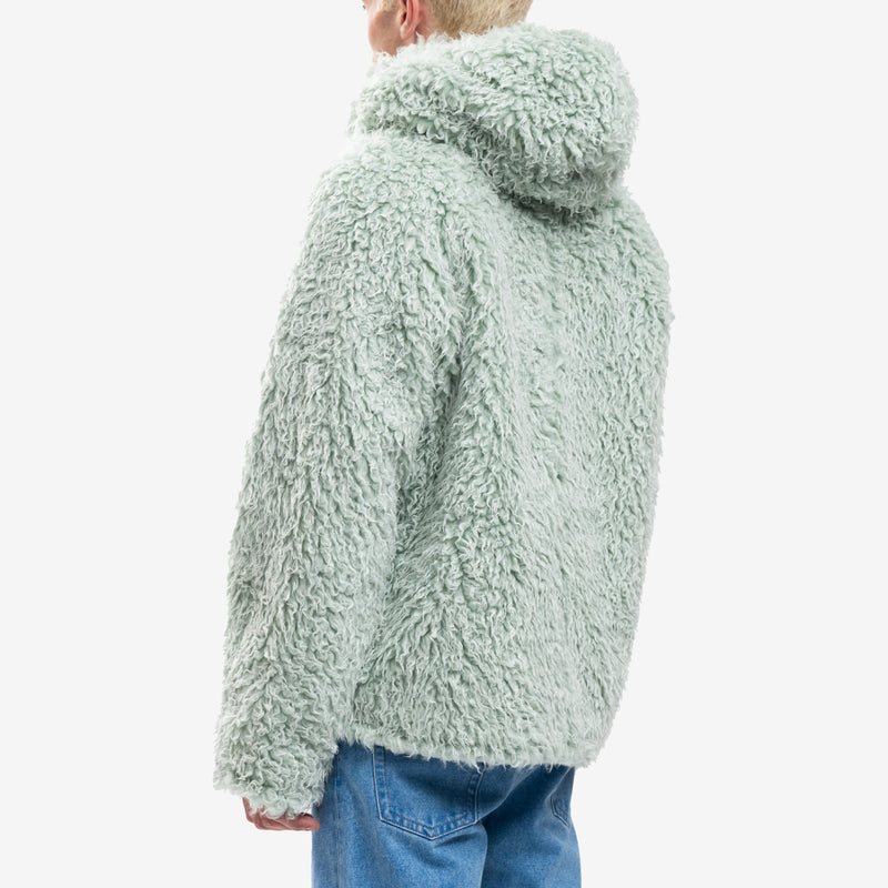 Shaggy Faux Fur Zip Hoody