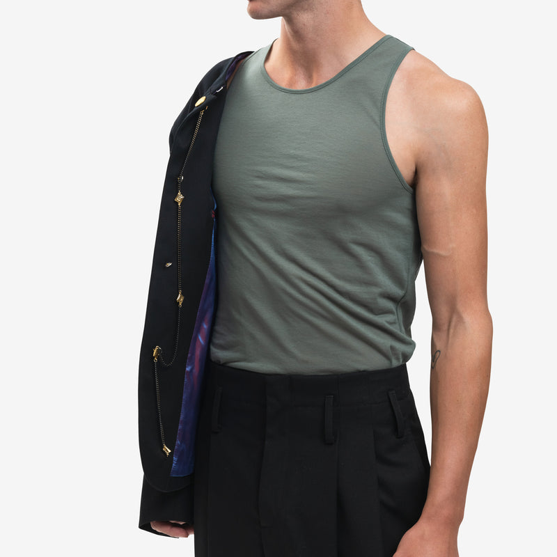 Low Cut Fluid Tank Top