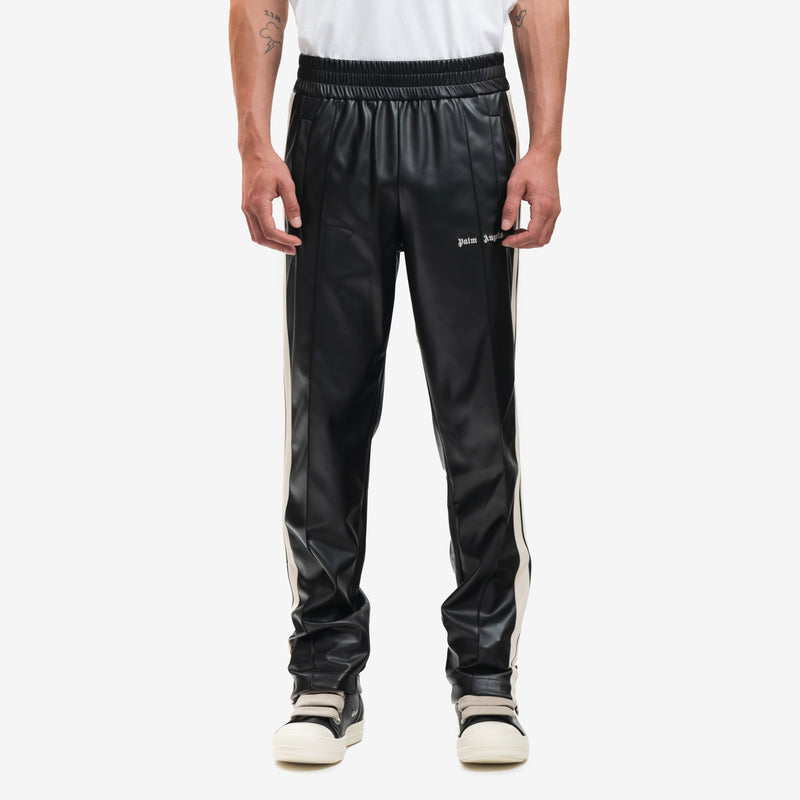 Leather Effect Track Pants