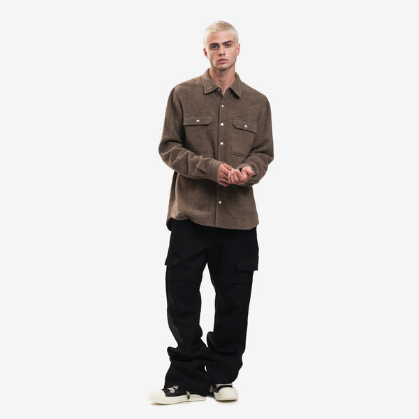 Men Rick Owens Stefan Cargo Pants in Black