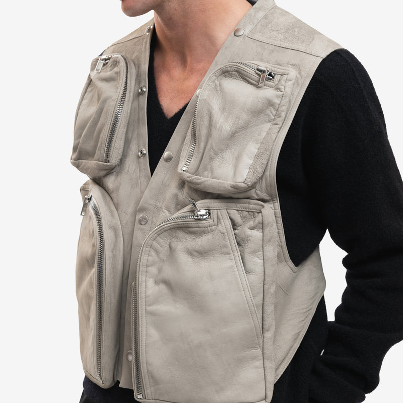 Cargo Leather Vest