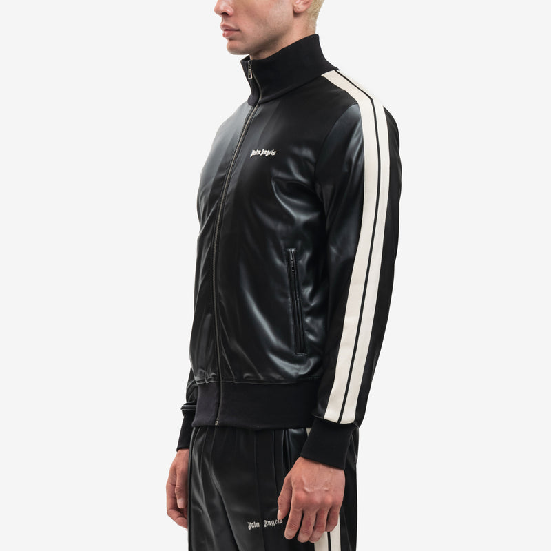 Leather Effect Track Jacket