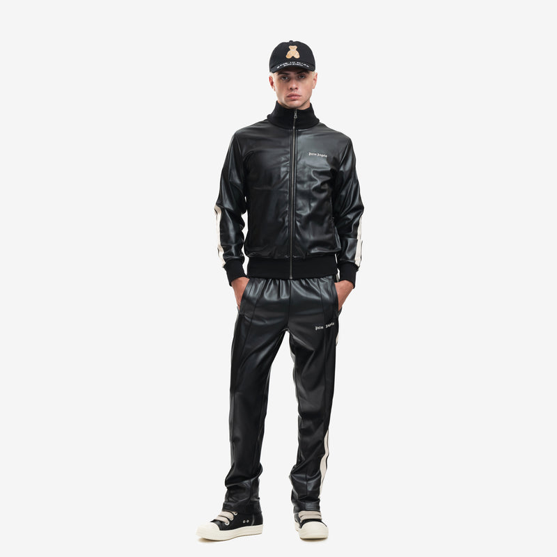 Leather Effect Track Pants