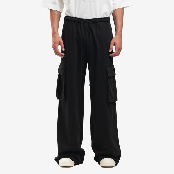 Mens Palm Angels Cargo Pants Monogram in Black