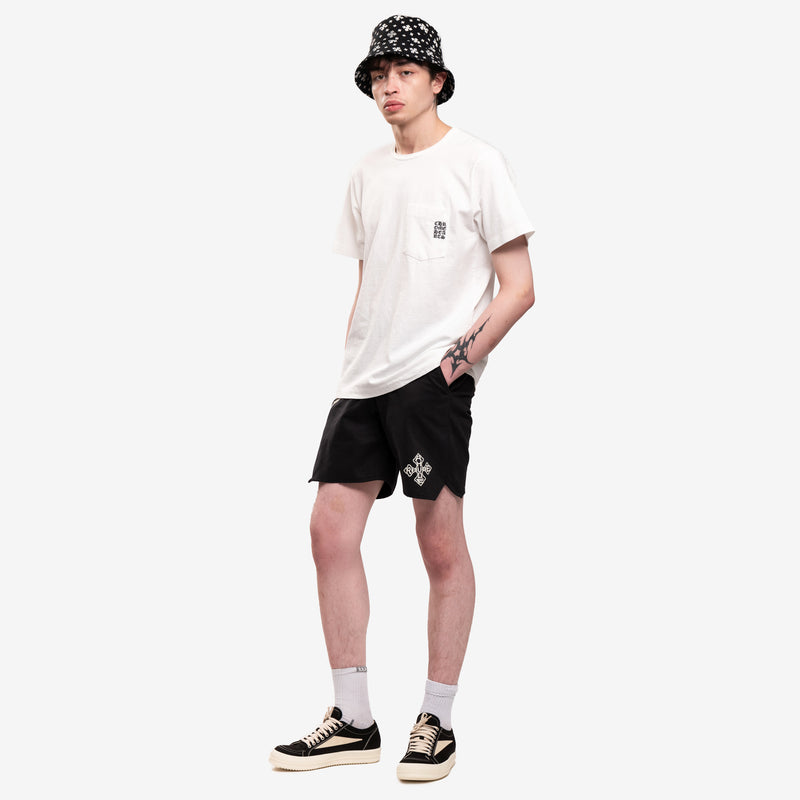 Cross Logo Twill Shorts