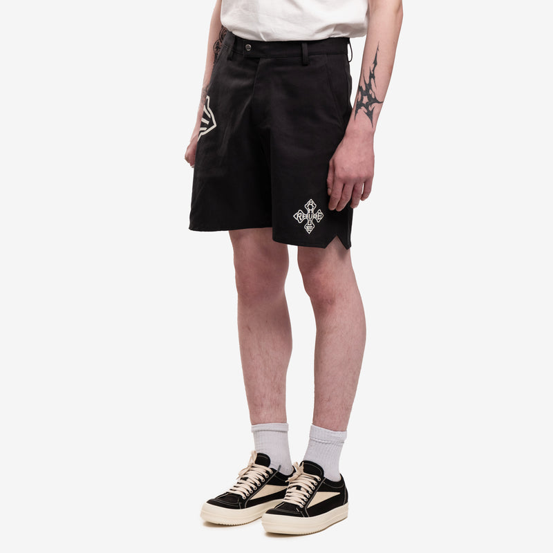 Cross Logo Twill Shorts