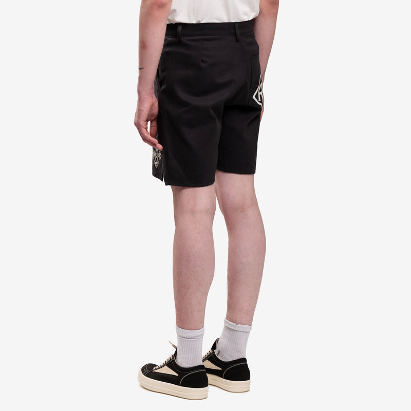 Cross Logo Twill Shorts