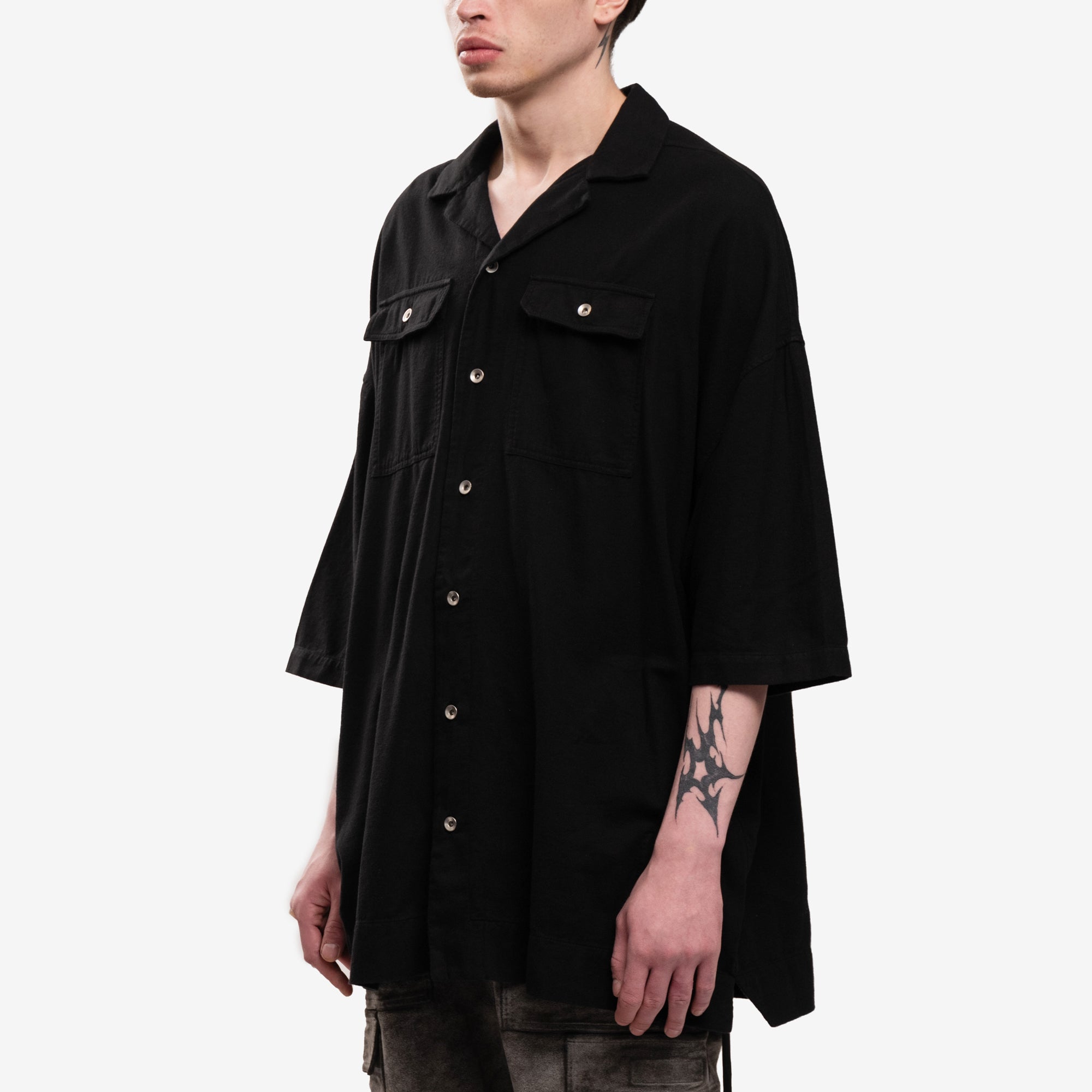 Rick Owens DRKSHDW Mens Magnum Tommy Shirt in Black