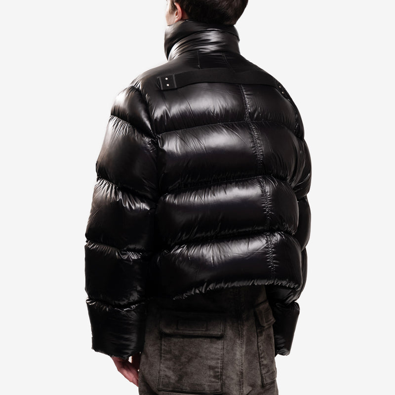 Mens Rick Owens Turtle Down Puffer Jacket in Black