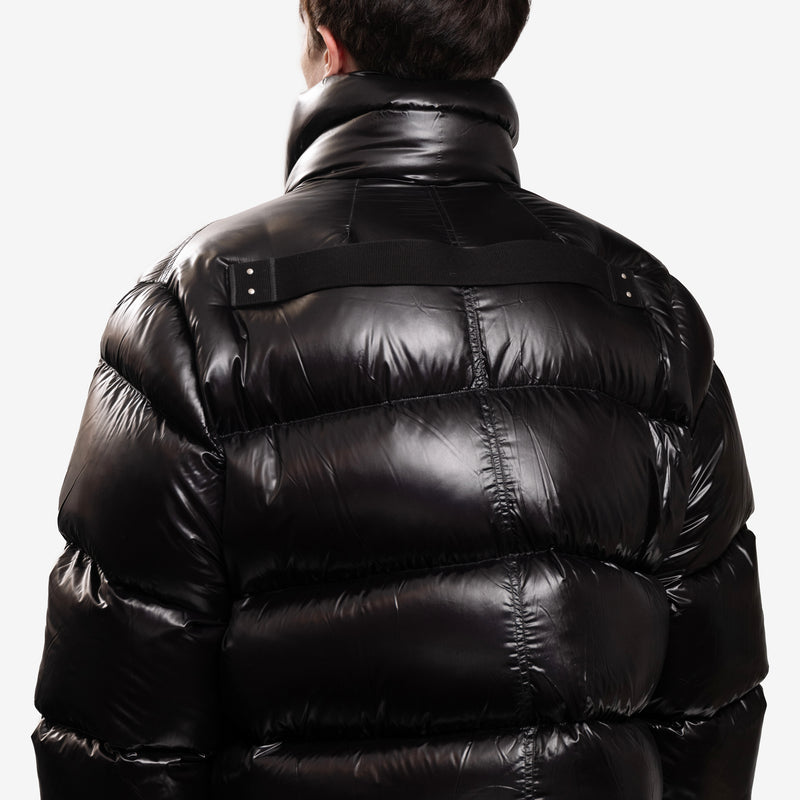 Mens Rick Owens Turtle Down Puffer Jacket in Black