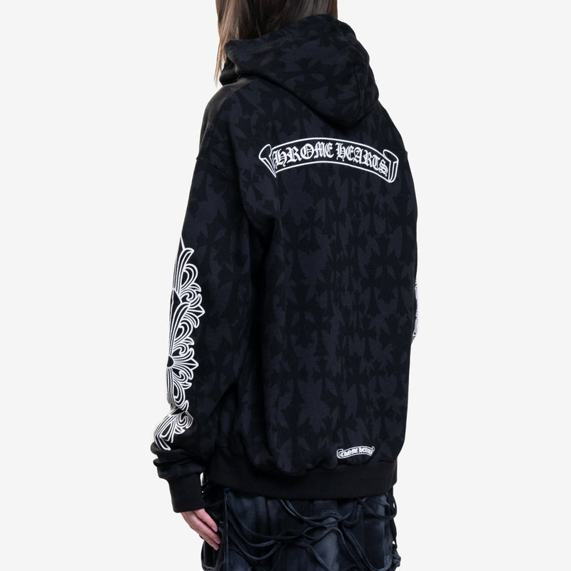 CH Classic Scroll Multi Cross Print Zip Up Hoody