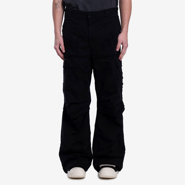 DIESEL Clothing Brand Mens P-Oise Cargo Pants in Black