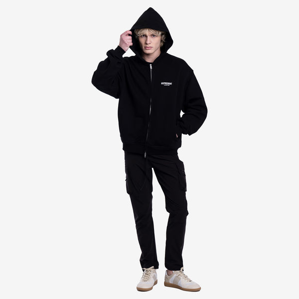 Mens Represent Clothing - Owners Club Zip Hoodie in Black