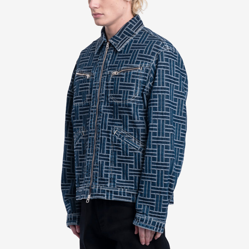 Weave Trucker Denim Jacket