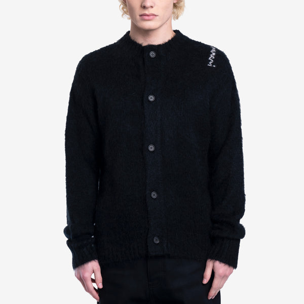 Mens MARNI - Fuzzy Wuzzy Cardigan in Black